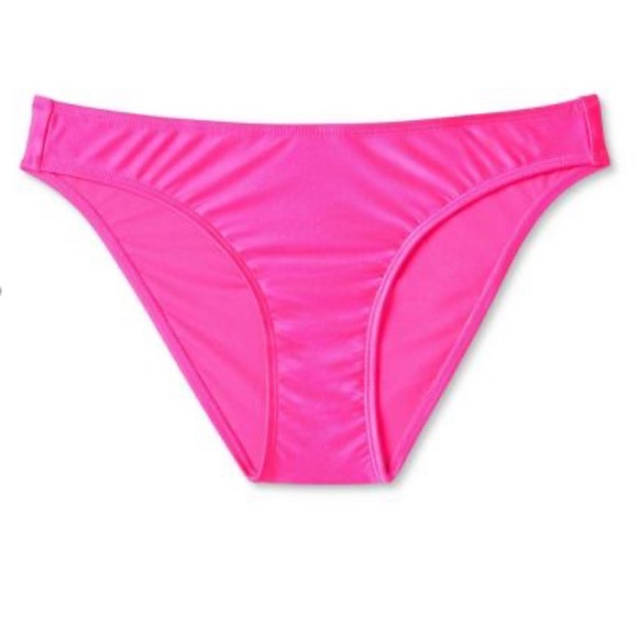 WILD FABLE WOMENS CHEEKY BIKINI BOTTOM PINK SHINE NWT - Picture 3 of 5
